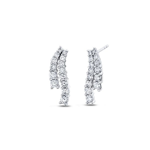 Eternalle Lab-Grown 14k White Gold Earrings 1 1/4 ct. tw.