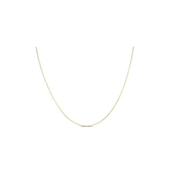 14k Yellow Gold 22" Adjustable Box Chain Necklace