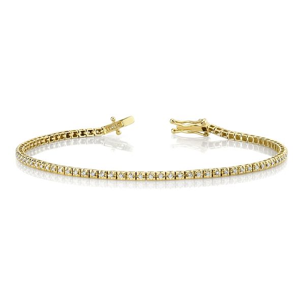 14k Yellow Gold Diamond Bracelet 1/2 ct. tw.