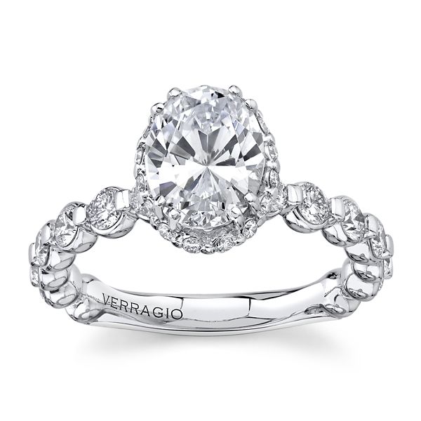 Verragio 14k White Gold Diamond Engagement Ring Setting 1 ct. tw.