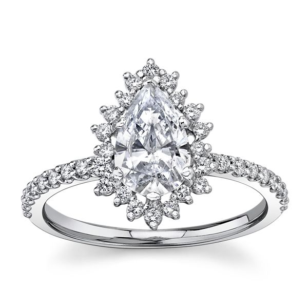 RB Signature 14k White Gold Diamond Engagement Ring Setting 1/4 ct. tw.
