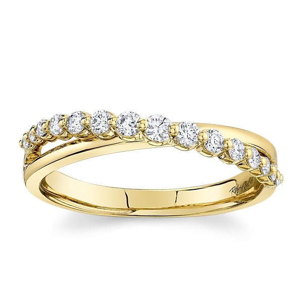 14k Yellow Gold Diamond Wedding Band 1/4 ct. tw.