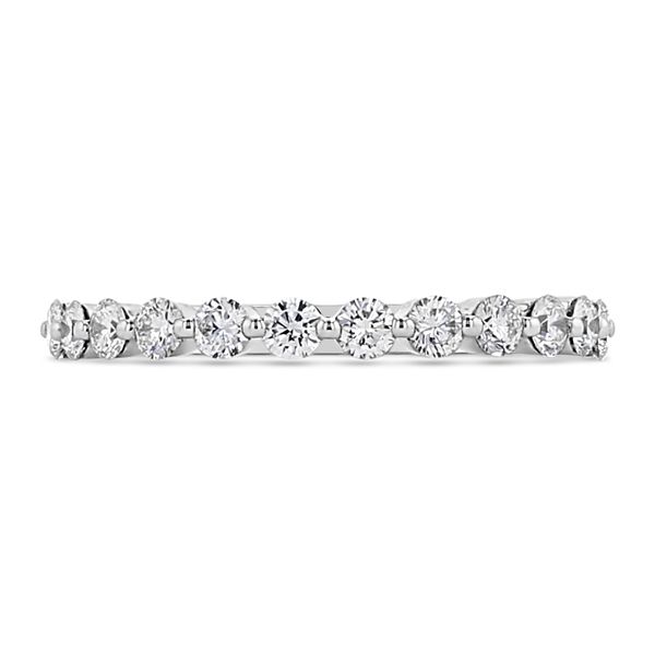 Henri Daussi 14k White Gold Diamond Wedding Band 3/8 ct. tw.