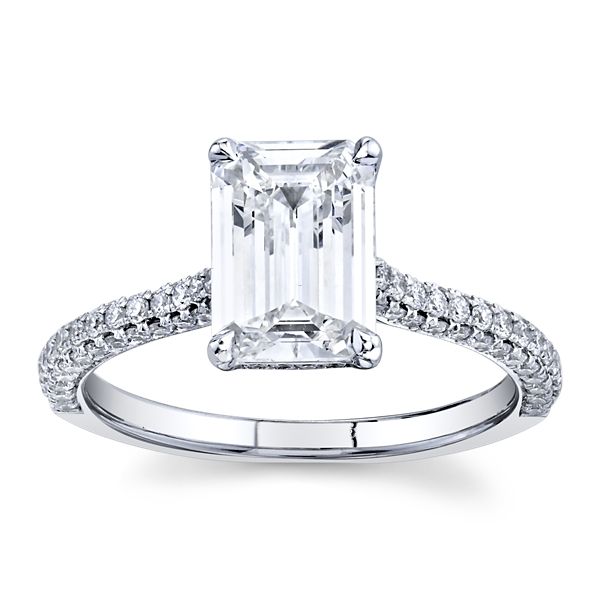 Christopher Designs Lab-Grown 14k White Gold Diamond Engagement Ring 2 ct. tw.