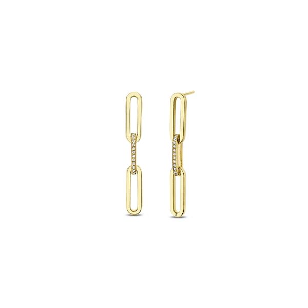 14k Yellow Gold Diamond Earrings 1/8 ct. tw.