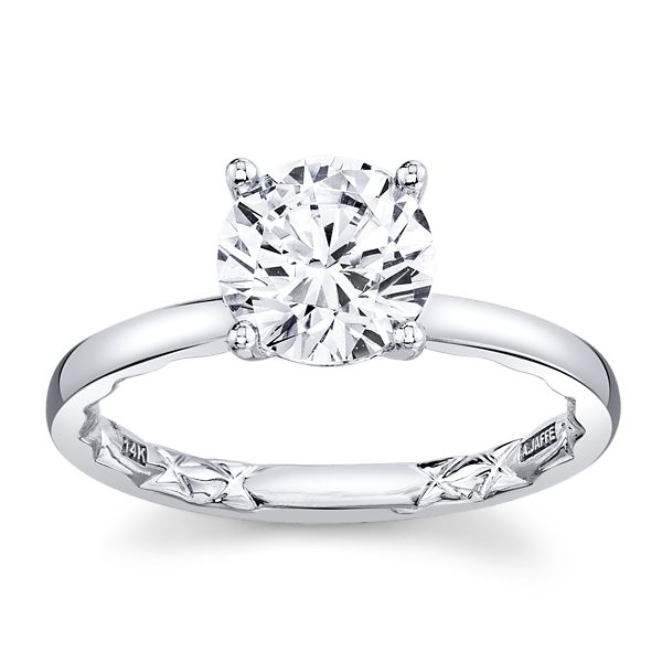 A.Jaffe 14k White Gold Engagement Ring Setting