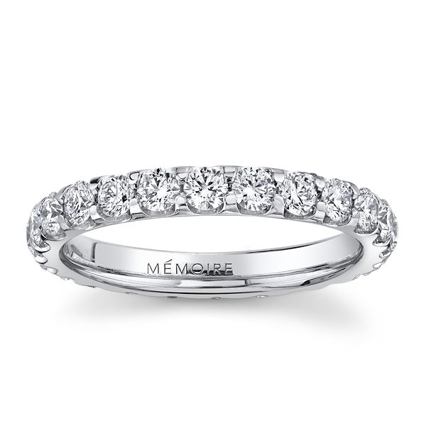 Memoire Platinum Diamond Eternity Wedding Band 1 1/4 ct. tw.