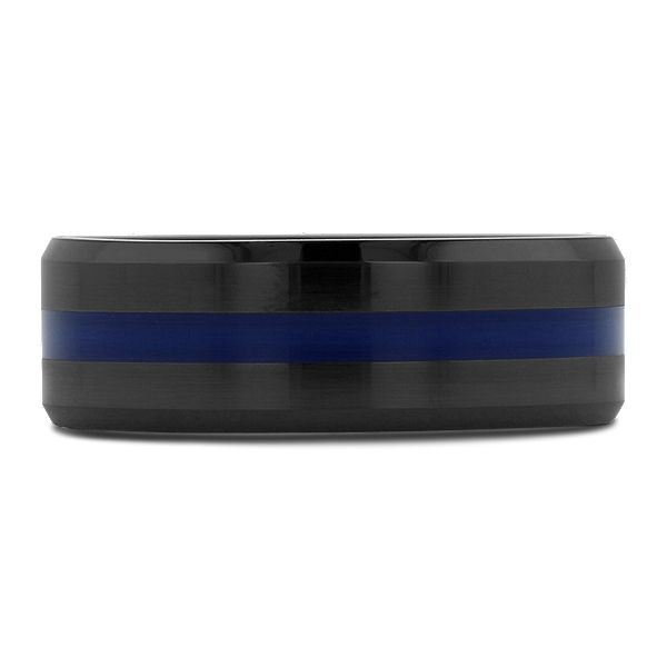 Black Ceramic Carbide 8 mm Wedding Band