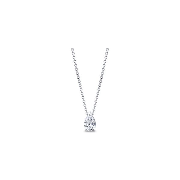 Eternalle Lab-Grown 14k White Gold Solitaire Diamond Pendant 1/2 ct. tw.