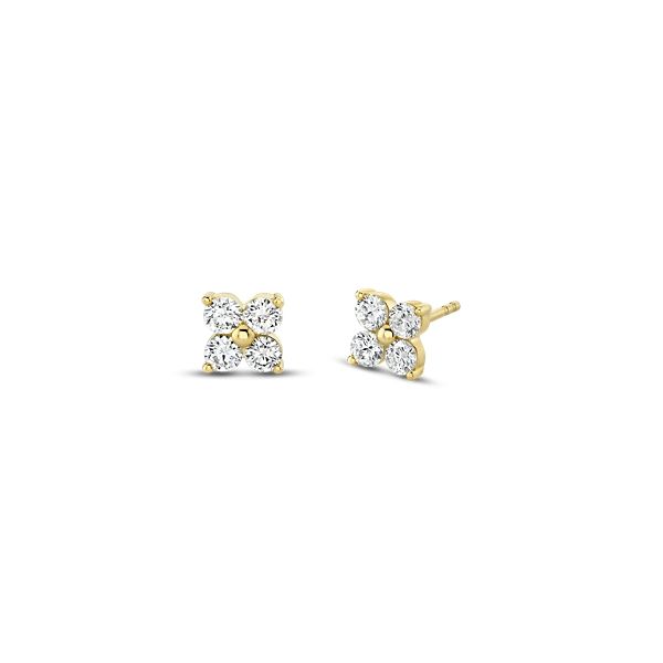 14k Yellow Gold Earrings 3/4 ct. tw.