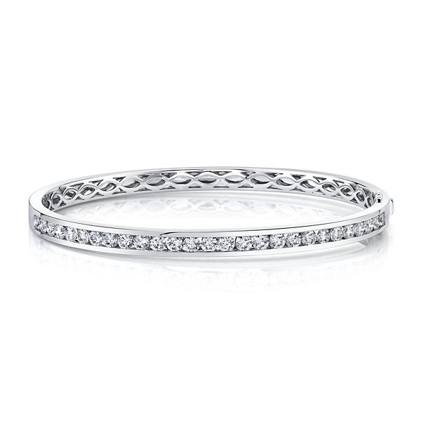 Memoire 18k White Gold Diamond Bracelet 2 ct. tw.