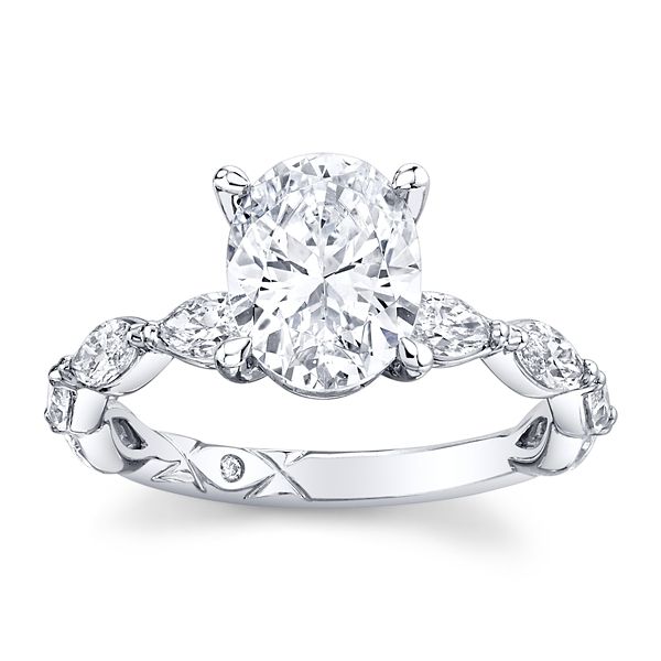 A. Jaffe Platinum Diamond Engagement Ring Setting 3/4 ct. tw.