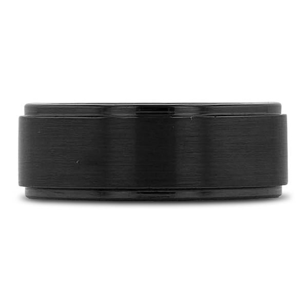 Black Ceramic Carbide 8 mm Wedding Band