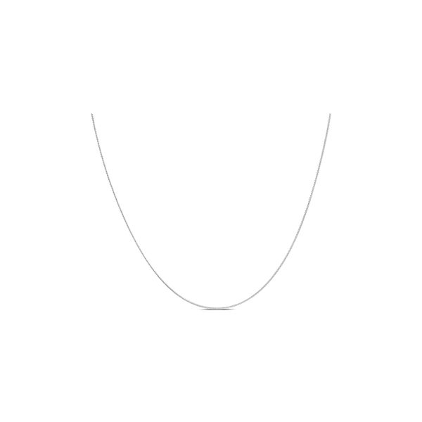 14k White Gold 30" Adjustable Wheat Chain Necklace