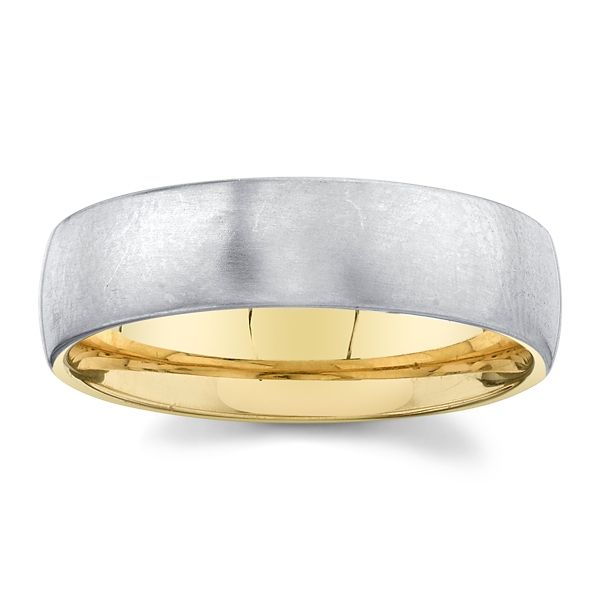 Christian Bauer Palladium and 18k Rose Gold 6 mm Wedding Band