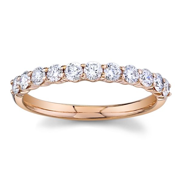 Eternalle Lab-Grown 14k Rose Gold Diamond Wedding Band 1/2 ct. tw.