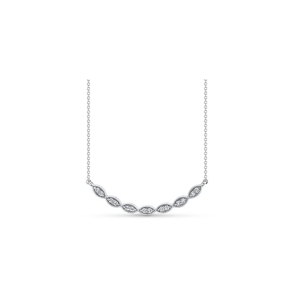 14k White Gold Necklace 1/4 ct. tw.