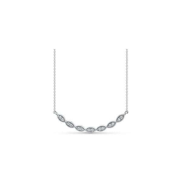 14k White Gold Diamond Necklace 1/4 ct. tw.