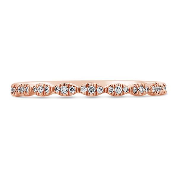 Coast Diamond 14k Rose Gold Diamond Wedding Band .08 ct. tw.