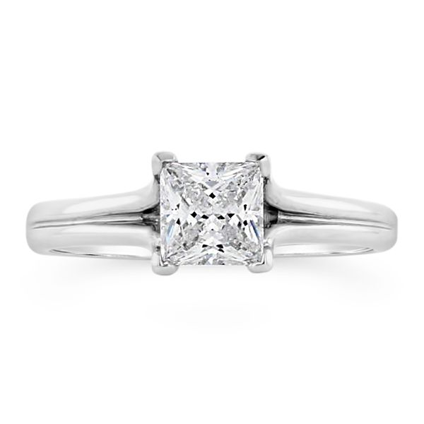 14k White Gold Engagement Ring Setting