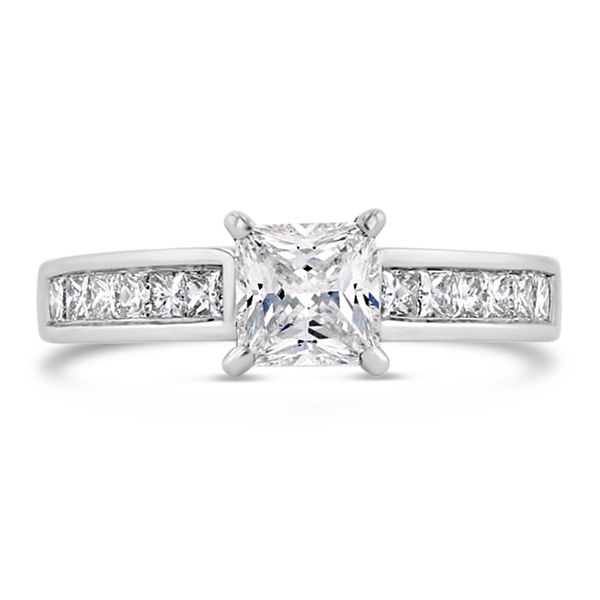 RB Signature 14k White Gold Diamond Engagement Ring Setting 3/8 ct. tw.