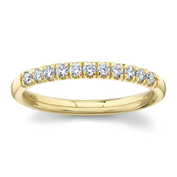 Gabriel & Co. 14k Yellow Gold Diamond Wedding Band 1/5 ct. tw.