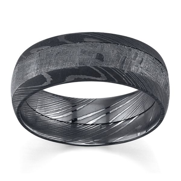 Lashbrook Damascus Steel 8 mm Wedding Band