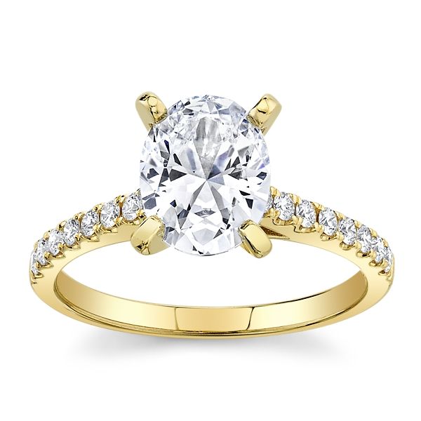 RB Signature 14k Yellow Gold Diamond Engagement Ring Setting 1/4 ct. tw.