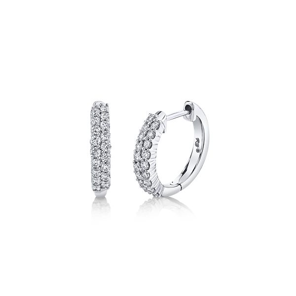 14k White Gold Diamond Earrings 1/2 ct. tw.