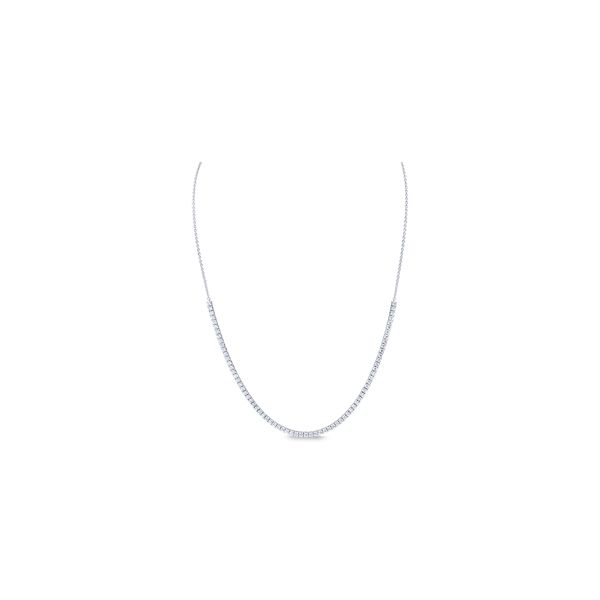 Memoire 18k White Gold Diamond Necklace 1 3/4 ct. tw.