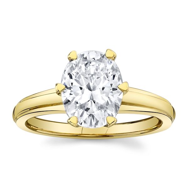 14k Yellow Gold Engagement Ring Setting