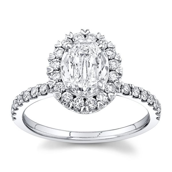 Christopher Designs Lab-Grown 14k White Gold Diamond Engagement Ring 1 1/2 ct. tw.