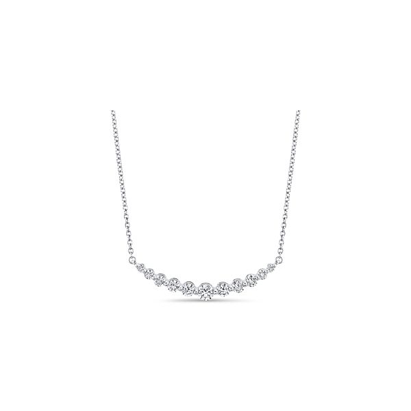 Memoire 18k White Gold Diamond Necklace 1/2 ct. tw.