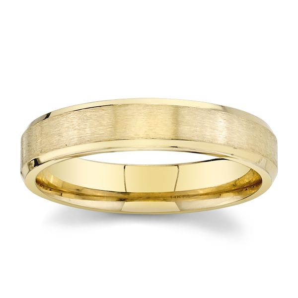 14k Yellow Gold 4.5 mm Wedding Band