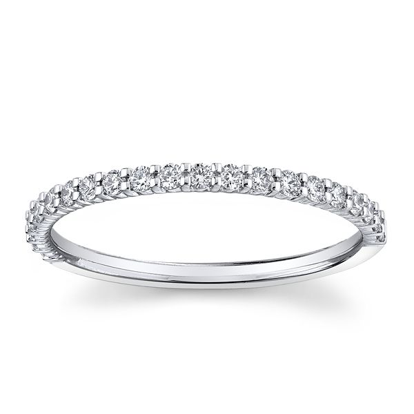 Memoire Platinum Diamond Wedding Band 1/4 ct. tw.