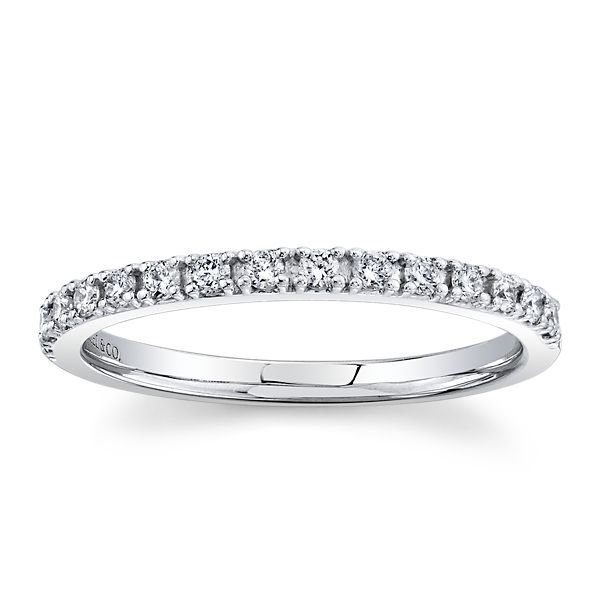 Gabriel & Co. 14k White Gold Diamond Wedding Band 1/5 ct. tw.