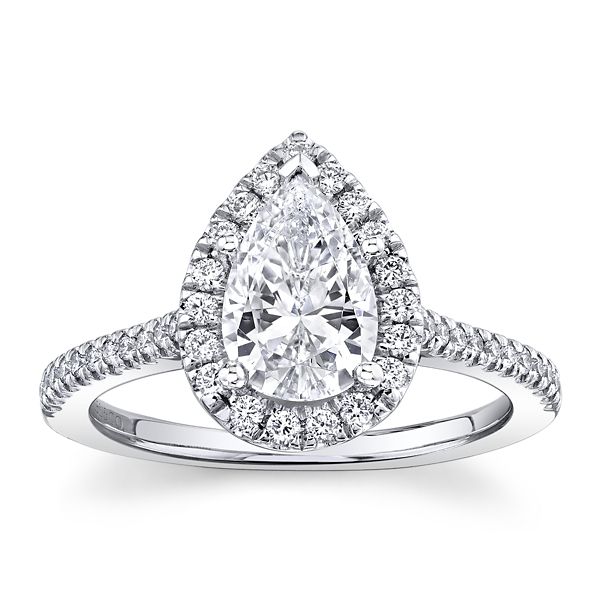 Gabriel & Co. 14k White Gold Diamond Engagement Ring Setting 1/3 ct. tw.