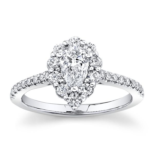 Cherish 14k White Gold Diamond Engagement Ring 3/4 ct. tw.