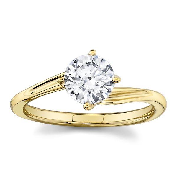 14k Yellow Gold Engagement Ring Setting