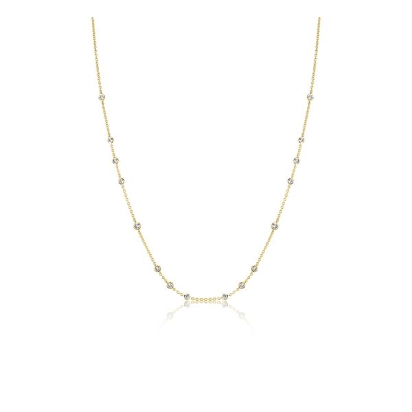 Memoire 18k Yellow Gold Diamond Necklace 3/4 ct. tw.