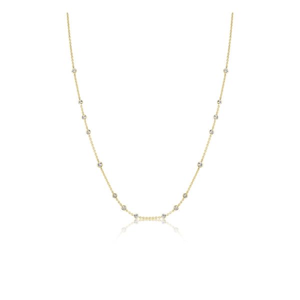 Memoire 18k Yellow Gold Diamond Necklace 3/4 ct. tw.