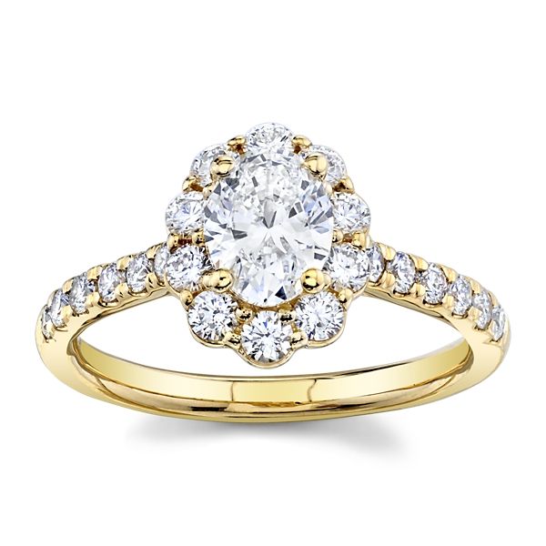 Poem 14k Yellow Gold Diamond Engagement Ring 1 1/3 ct. tw.