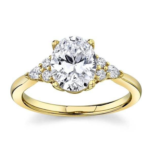 RB Signature 14k Yellow Gold Diamond Engagement Ring Setting 1/6 ct. tw.