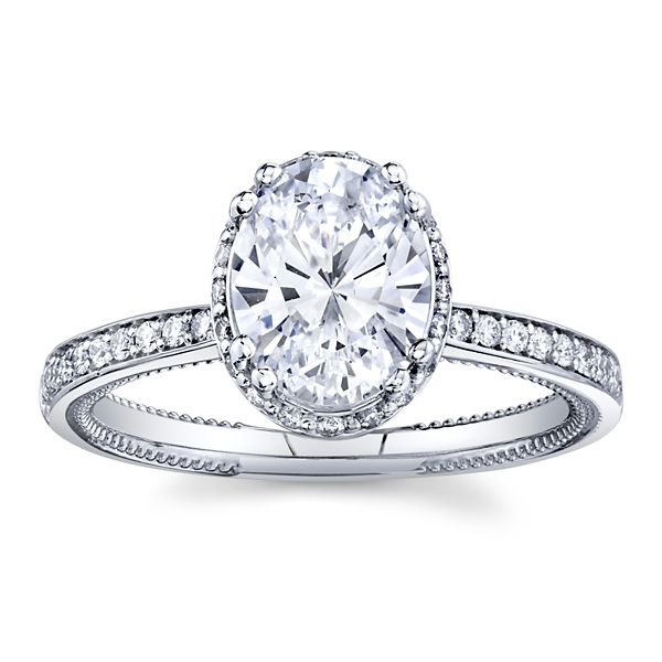 Verragio 14k White Gold Diamond Engagement Ring Setting 1/4 ct. tw.