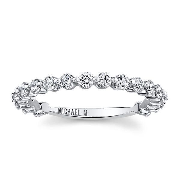 Michael M. 18k White Gold Diamond Wedding Band 3/4 ct. tw.