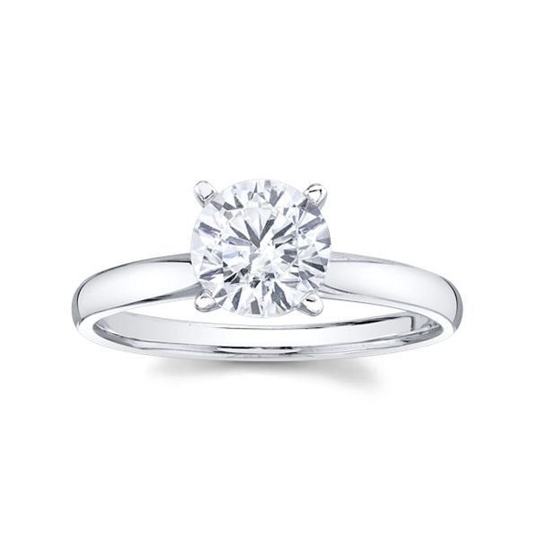 14k White Gold Engagement Ring Setting