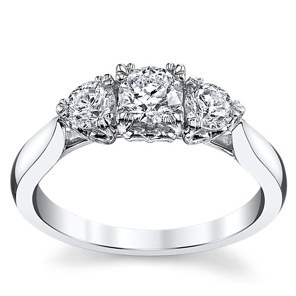 Cherish 14k White Gold Diamond Engagement Ring 3/4 ct. tw.