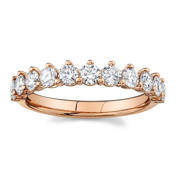 A.Jaffe 14k Rose Gold Diamond Wedding Band 7/8 ct. tw.