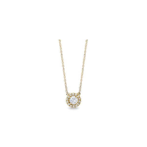 14k Yellow Gold Diamond Necklace 1/3 ct. tw.