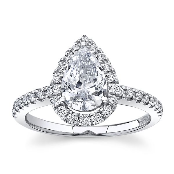 RB Signature 14k White Gold Diamond Engagement Ring Setting 1/3 ct. tw.